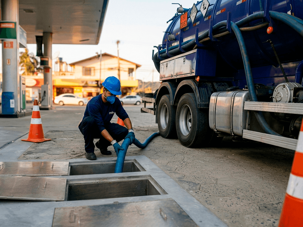 Equipamento de bombeamento para transporte de óleo usado