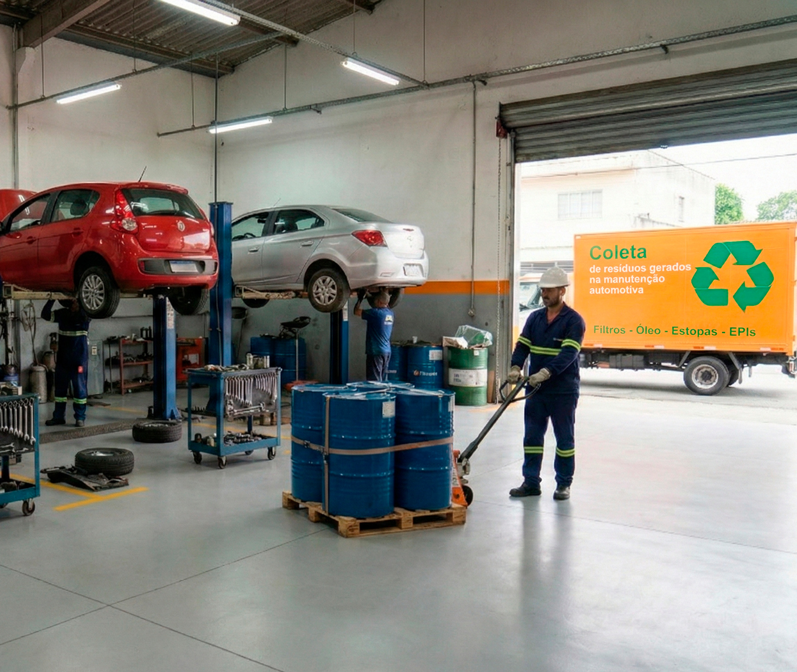 Equipe Filtroamb em operação de coleta